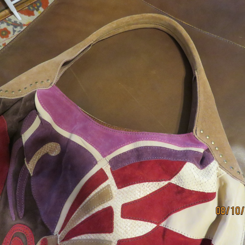Lucky Brand large suede Hobo - Picture 3 of 4